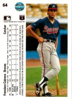 Francisco Cabrera  baseball card collectible - Main Image 2