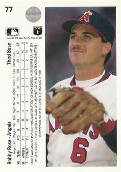 Bobby Rose  baseball card collectible - Main Image 2