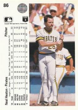 Neal Heaton  baseball card collectible - Main Image 2