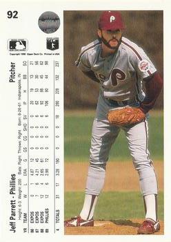 Jeff Parrett  baseball card collectible - Main Image 2