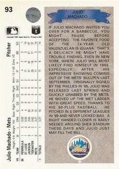 Julio Machado  baseball card collectible - Main Image 2