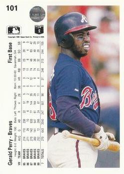 Gerald Perry  baseball card collectible - Main Image 2