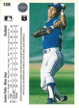 Junior Felix  baseball card collectible - Main Image 2