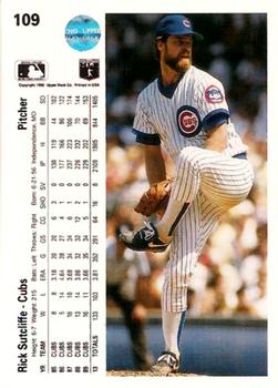 Rick Sutcliffe  baseball card collectible - Main Image 2