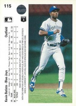 Kevin Batiste  baseball card collectible - Main Image 2