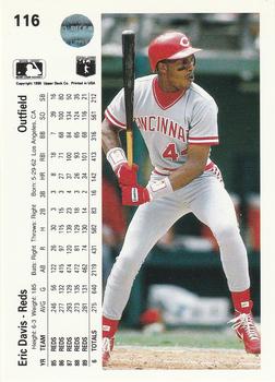 Eric Davis  baseball card collectible - Main Image 2