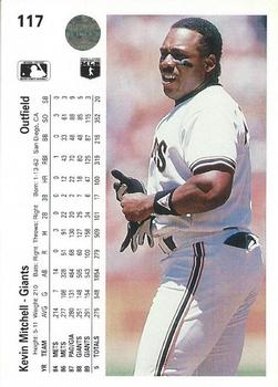 Kevin Mitchell  baseball card collectible - Main Image 2