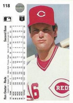 Ron Oester  baseball card collectible - Main Image 2