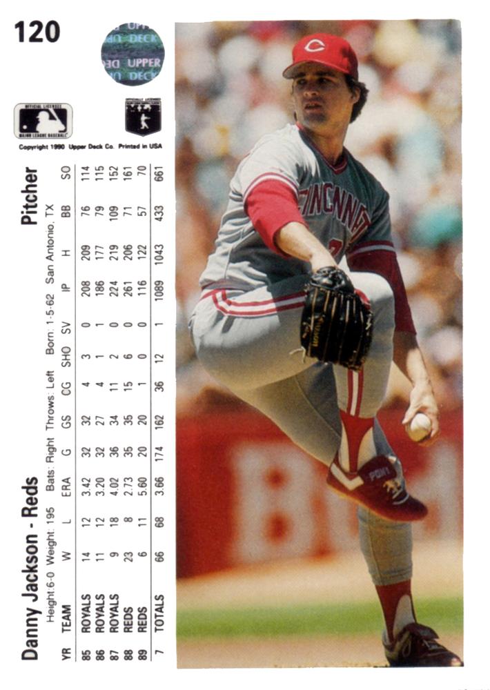 Danny Jackson  baseball card collectible - Main Image 2