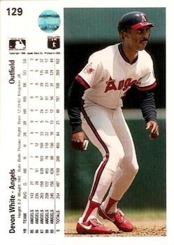 Devon White  baseball card collectible - Main Image 2