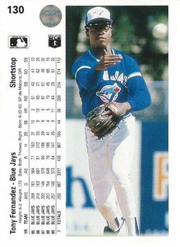 Tony Fernandez  baseball card collectible - Main Image 2