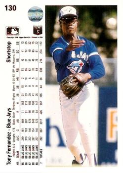 Tony Fernandez  baseball card collectible - Main Image 2