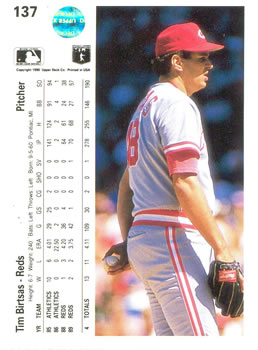 Tim Birtsas  baseball card collectible - Main Image 2
