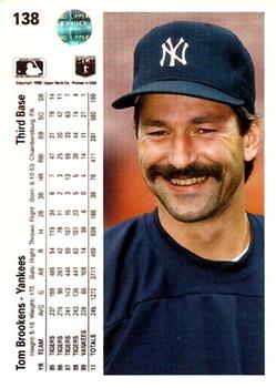 Tom Brookens  baseball card collectible - Main Image 2