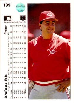 John Franco  baseball card collectible - Main Image 2