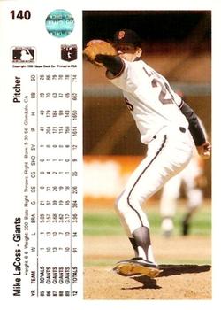 Mike LaCoss  baseball card collectible - Main Image 2