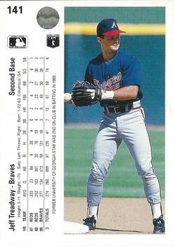 Jeff Treadway  baseball card collectible - Main Image 2