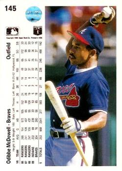 Oddibe McDowell  baseball card collectible - Main Image 2