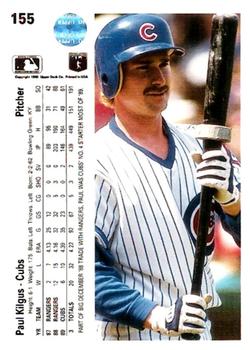 Paul Kilgus  baseball card collectible - Main Image 2