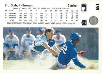 B.J. Surhoff  baseball card collectible - Main Image 2