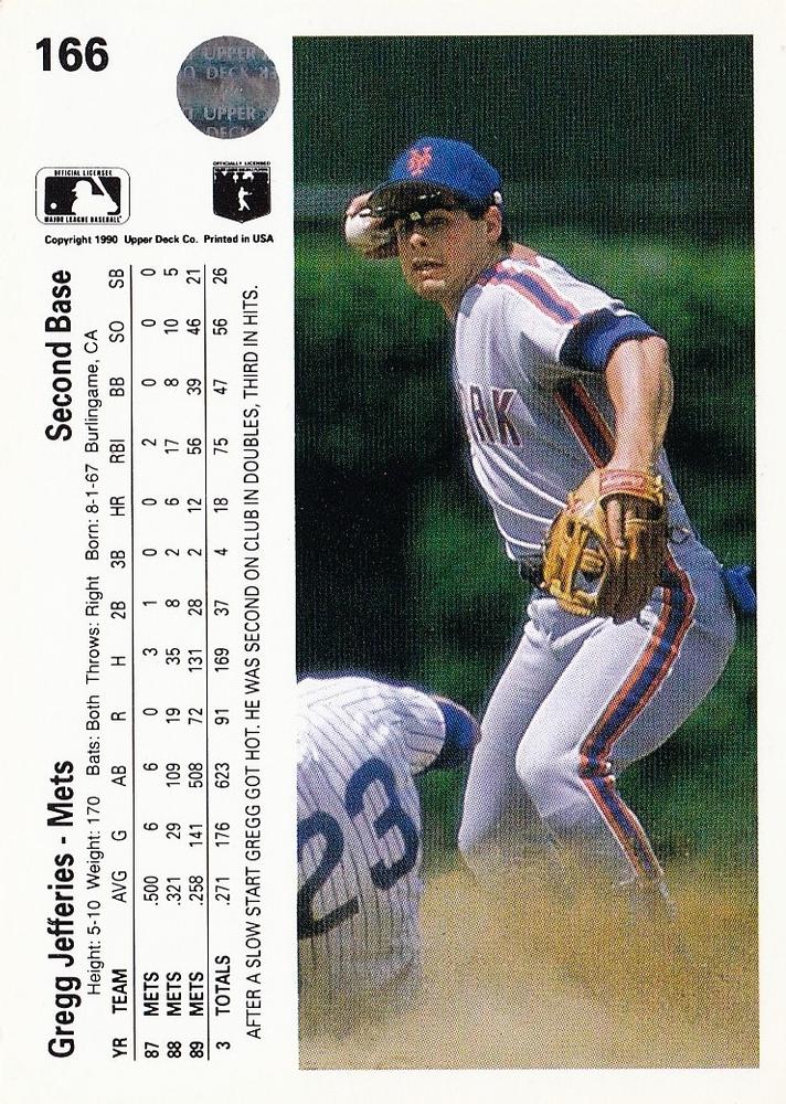 Gregg Jefferies  baseball card collectible - Main Image 2