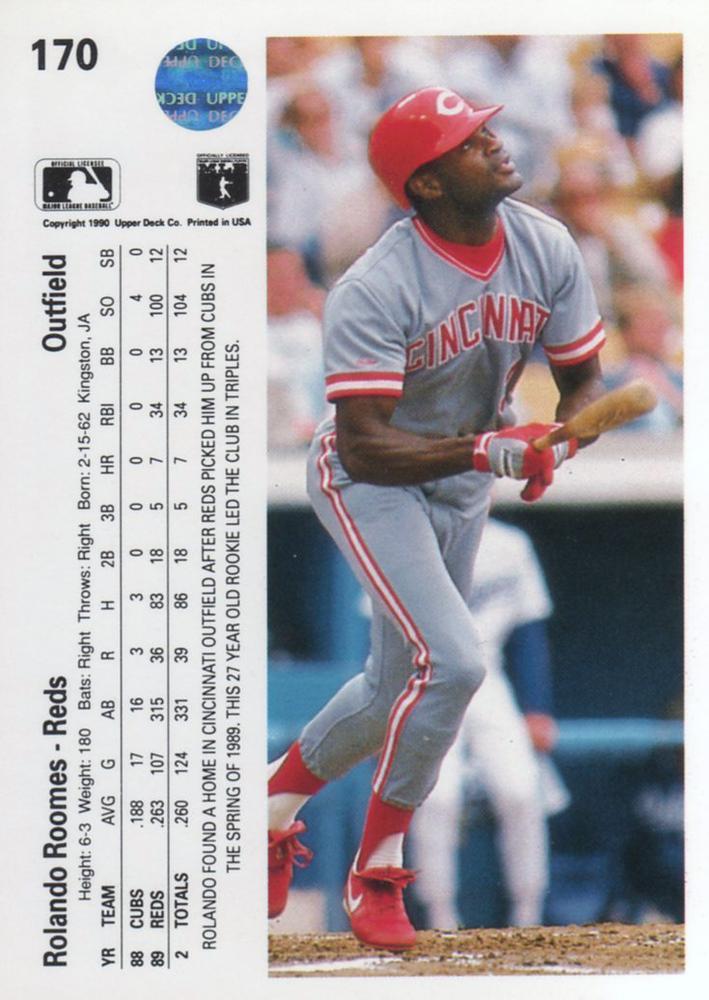 Rolando Roomes  baseball card collectible - Main Image 2