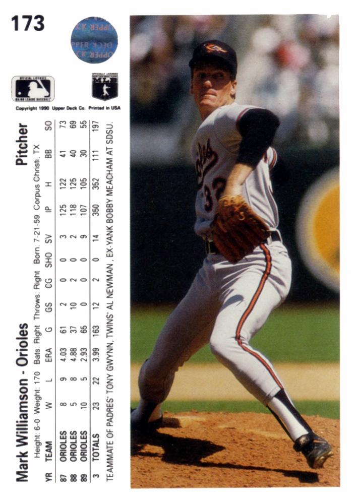 Mark Williamson  baseball card collectible - Main Image 2