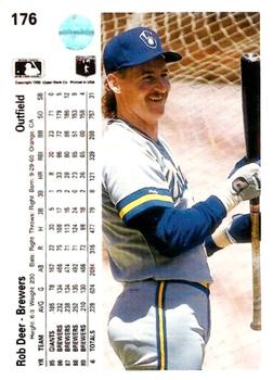 Rob Deer  baseball card collectible - Main Image 2