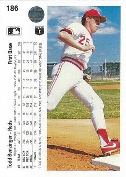 Todd Benzinger  baseball card collectible - Main Image 2