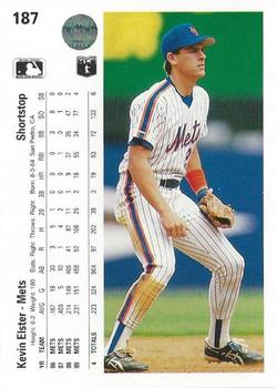 Kevin Elster  baseball card collectible - Main Image 2