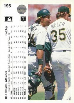 Ron Hassey  baseball card collectible - Main Image 2