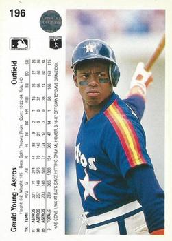 Gerald Young  baseball card collectible - Main Image 2