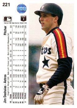 Jim Deshaies  baseball card collectible - Main Image 2