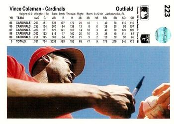 Vince Coleman  baseball card collectible - Main Image 2