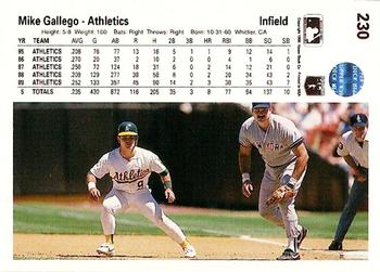Mike Gallego  baseball card collectible - Main Image 2