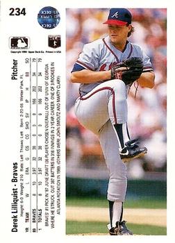 Derek Lilliquist  baseball card collectible - Main Image 2