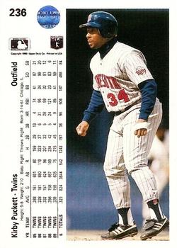 Kirby Puckett  baseball card collectible - Main Image 2