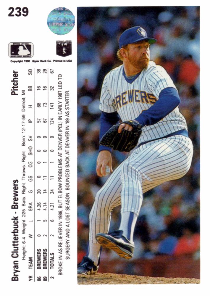 Bryan Clutterbuck  baseball card collectible - Main Image 2