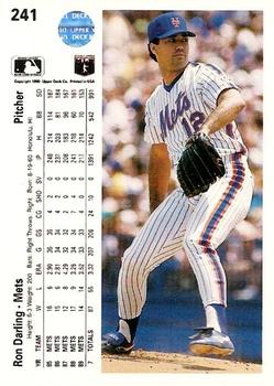 Ron Darling  baseball card collectible - Main Image 2