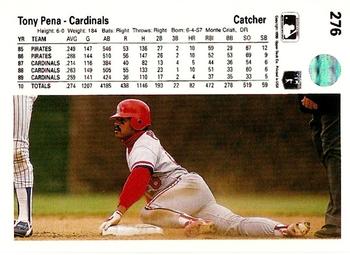 Tony Pena  baseball card collectible - Main Image 2