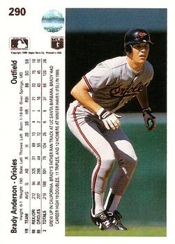 Brady Anderson  baseball card collectible - Main Image 2