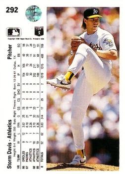 Storm Davis  baseball card collectible - Main Image 2