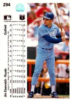 Jim Eisenreich  baseball card collectible - Main Image 2