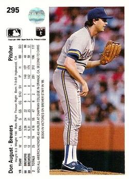 Don August  baseball card collectible - Main Image 2