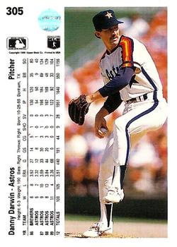 Danny Darwin  baseball card collectible - Main Image 2