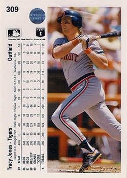 Tracy Jones  baseball card collectible - Main Image 2