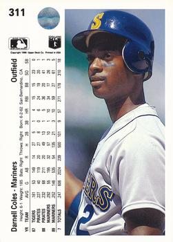 Darnell Coles  baseball card collectible - Main Image 2