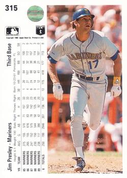 Jim Presley  baseball card collectible - Main Image 2