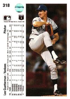 Lee Guetterman  baseball card collectible - Main Image 2