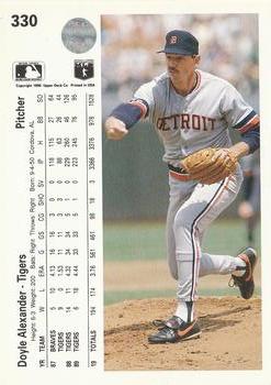 Doyle Alexander  baseball card collectible - Main Image 2